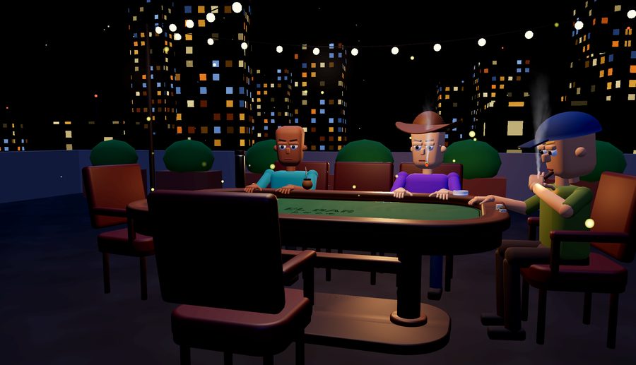 Terraza de noche